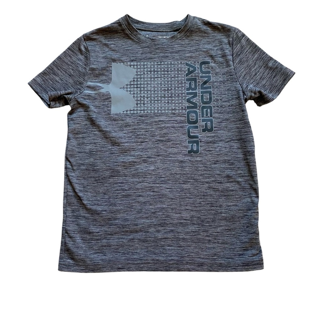 Boy’s Under Armour Heather Gray Graphic Tee